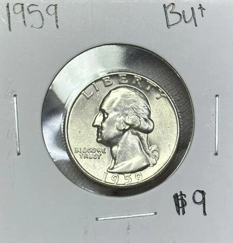 1959 P Washington Quarter BU Cover