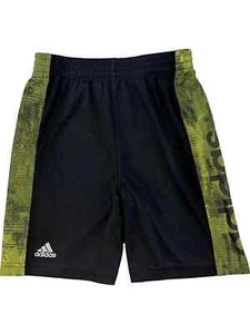 Adidas Climate Boys Black & Yellow Side Athletic Basketball Gym Shorts 4 - Picture 1 of 1