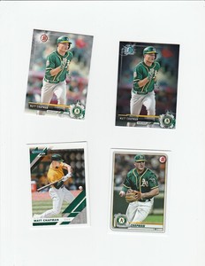 Matt Chapman  baseball card  ugetemallfour  A's RC BOWMAN