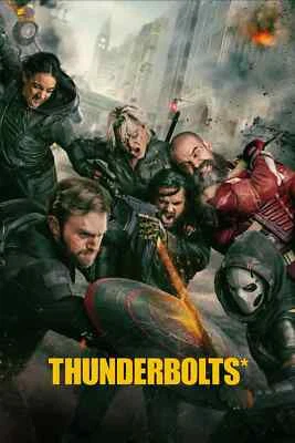 NEW THUNDERBOLTS MOVIE POSTER PREMIUM WALL ART PRINT SIZE A5-A1 - Image 1 of 4
