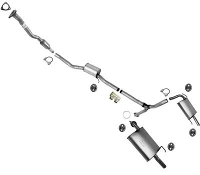 Exhaust System Resonator Dual Mufflers fits 2006-2007 Honda Accord 4Dr Sedan 3.0 - Image 1 of 4