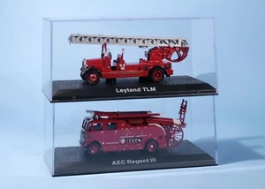 Atlas Leyland TLM & AEC Regent III London Fire Engines 1/76 Scale Diecast Model - Picture 1 of 2