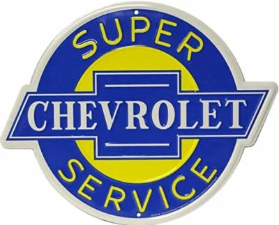 USA XXL US Schild Chevrolet Super Service Durchmesser ca. 60 cm Chevy Bowtie