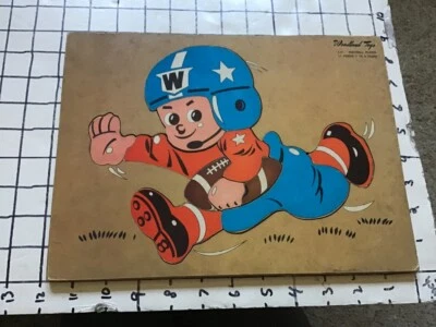 Rompecabezas bandeja marco vintage -- Woodland Toys -- JUGADOR DE FÚTBOL 11T Foto 1 de 2