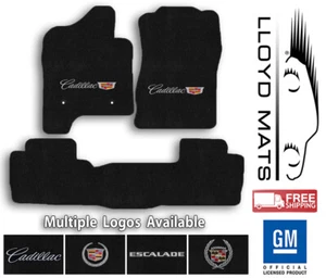 Cadillac Escalade - 3pc Velourtex Carpet Floor Mat Set - Choose Color & Logo - Picture 1 of 10