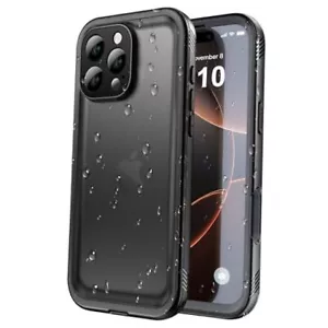  Waterproof Case for iPhone 16 Pro Max, Shockproof Dustproof Built-in Screen  - Picture 1 of 7