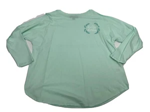 Womens Size Small Southern Sweetheart 3/4 Length Sleeve Mint Green Shirt E - Picture 1 of 10