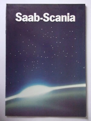 SAAB SCANIA orig 1984 UK Mkt Publicity Brochure - Cars Trucks Aircraft Space Bus - Image 1 of 4
