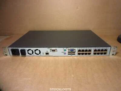 HP 4x1x16 IP Console KVM Switch Af602a 408965-002 410531-001 INCL RACK EARS - Bild 1 von 3