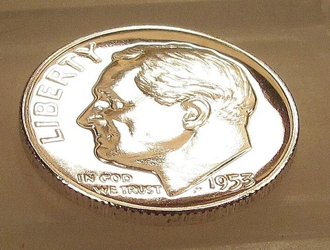 1953 Superb Gem  Proof Dime " EYE CANDY " 90% Silver ~ Blazing Luster ~ #708 ~23 Cover