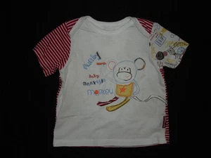 Baby Boys ~ NAARTJIE ~ Short Sleeve Shirt Top ~ MONKEY ~ Size 12-18 Months - Imagen 1 de 1