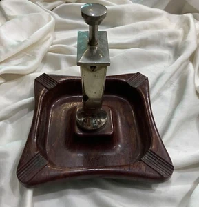 Third Reich Alhoso Solingen DRGM Bakelite Ashtray Guillotine Cutter for Cigars - Picture 1 of 12