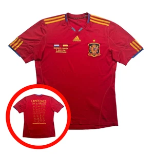Spain 2010/12 Adidas Home Football Shirt L mens Signed Soccer Jersey World Cup - Picture 1 of 13