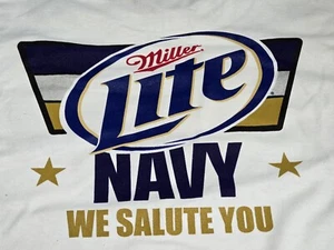 USN MARINA DEGLI STATI UNITI * MILLER LIGHT * T-SHIRT FORZE ARMATE * TAGLIA XL * NUOVA! * - Foto 1 di 5