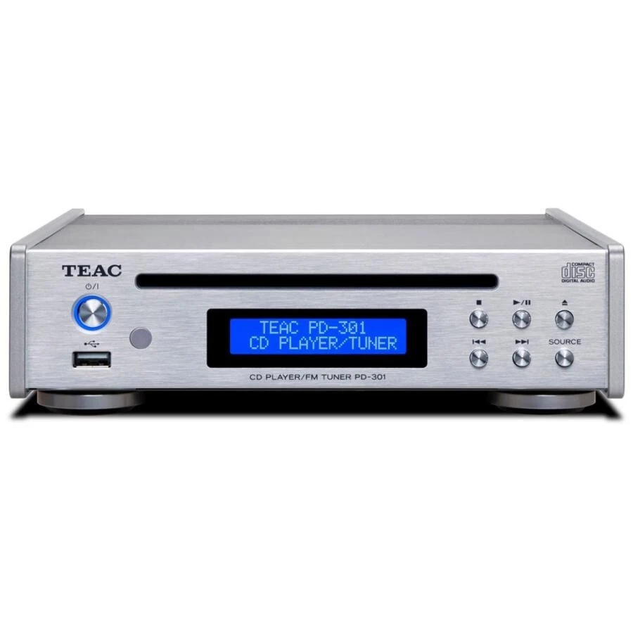TEAC PD-301-X/S Reproductor de CD con Sintonizador FM Ancho Usb Plata AC100V ... - Imagen 1 de 3