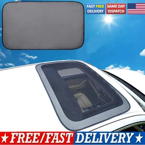 Magnetic Car Sunroof Sun Shade Moonroof Mesh Roof Cover Camping Bug shield Black - Picture 1 of 7