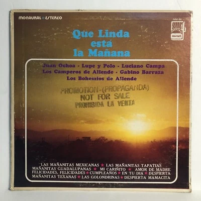 Que Linda Esta La Mañana 1970s MUSART Compilation Norteno LP Vinyl Record NM- - Image 1 of 4