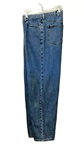 Calvin Klein Easy Fit Jeans 38 Blue Denim Inseam 29.5 100% Cotton - Picture 1 of 10