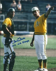 AUTOGRAPHED Larry Haney Oakland A's "1974 WS Champs"  8x10 Photo W/COA  - Picture 1 of 1