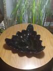 Vintage Tiara Indiana Glass Black Amethyst Regal Salad/Centerpiece Bowl 11"