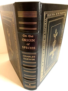 Charles Darwin ON THE ORIGIN OF SPECIES Easton Leather 100 Greatest Books Illus - Picture 1 of 8
