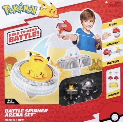 POKÉMON BATTLE SPINNER ARENA SET PIKACHU + MEW REI TOYS