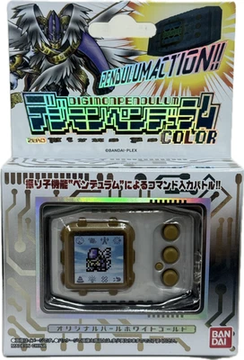 BANDAI DIGIMON ADVENTURE PENDULUM  COLOR ZERO Virus Bs PEARL WHITE GOLD - Image 1 of 4