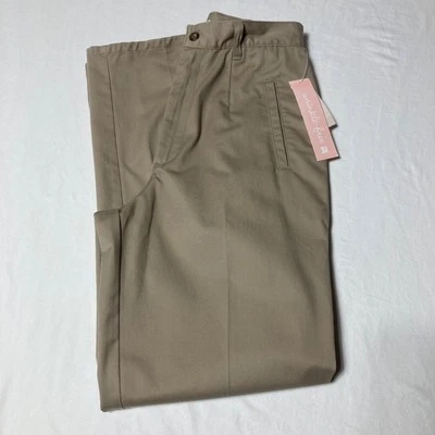 NEW Women's Dress Barn Khaki Pants  Size 4  Inseam 31" Brown 100% COTTON - Image 1 of 4