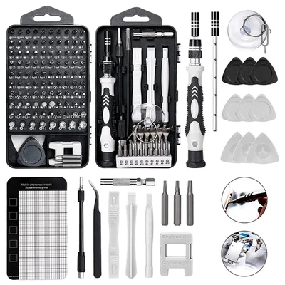 VLAENG 115 In 1 Magnetic Precision Repair Screwdriver Set Electronics Tool Kit