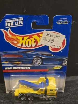 Hot Wheels 1999 tarjeta azul plataforma grúa coleccionista #1087 amarillo Foto 1 de 4