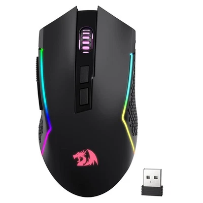 M693 Wireless Gaming Mouse, 8000 DPI Mice w/ 3-Mode Connection, BT & 2.4G Wir... - Image 1 of 4