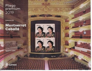 2019 - España - Pliego Premium Nº 77 - Edifil 5320 - Montserrat Caballe - Picture 1 of 2