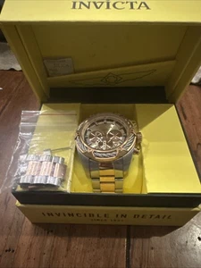 Invicta Bolt 31438 New With Box Rose Gold/Silver Free Shipping - Picture 1 of 6