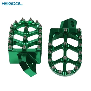 Dirt Bike Footrest Foot Pegs For Kawasaki KX125 KX250 1988-1996 KX500 1988-2004 - Picture 1 of 5