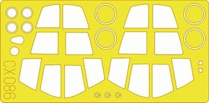 Eduard 1/72 Scale Mask for F-111 by Hasegawa - CX086 - Picture 1 of 1