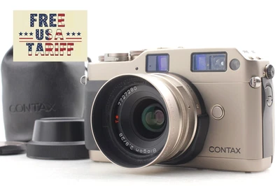⏯️ [NEAR MINT w/ Hood] Contax G1 Rangefinder Camera Body 28mm F2.8 Lens JAPAN - Image 1 of 4