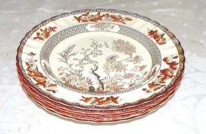 Copeland Spode India Tree FIVE 10.1/4 inch Dinner Plates - Old mark - Picture 1 of 5