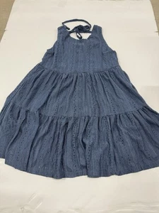 Blue Babydoll Dress Y2K Fashion Vintage rewind Layered Size Small - Picture 1 of 8
