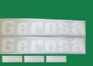 GEROSA BIANCO WHITE STICKERS ADESIVI - Picture 1 of 1