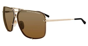 PORSCHE DESIGN P8928 Sunglasses Sun Glasses B GOLD Authentic New 67mm Men - Picture 1 of 1