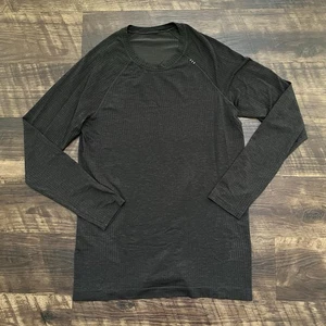 Lululemon Metal Vent Tech schwarz grau Langarm nahtlos sportliches Shirt XS - Bild 1 von 8