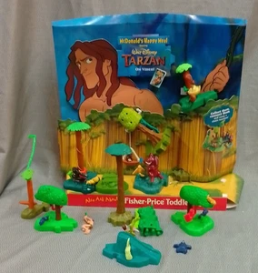 Espositore stand Happy Meal McDonald's 1999 Tarzan 1999 POP Toys - Foto 1 di 14