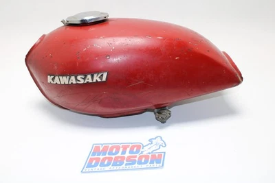 Kawasaki KZ400-S2 1975 51001-100-2K tanque de combustible rojo Foto 1 de 4