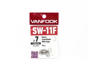 Vanfook SW-11F Spoon Expert Wide Hook Size 10, 16/pack Black (0524) - Picture 1 of 6