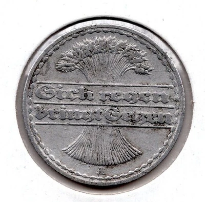 1922 A Germany 50 Pfennig (311) - Image 1 of 2