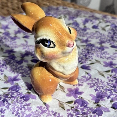 ВИНТАЖ 1940-х Disney BAMBI MISS BUNNY керамическая фигурка Evan K Shaw керамика - Изображение 1 из 4