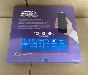 Azulle Access4 Mini PC Stick 4GB RAM, 64GB Storage, Gemini Lake Processor, New - Picture 1 of 2