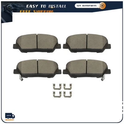 4PCS Front Ceramic Brake Pads Fits Hyundai Genesis Coupe 2010 2011 2012 2013 - Image 1 of 4
