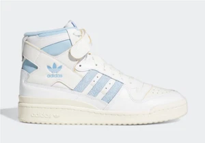 Sz 11 - Adidas Forum 84 High UNC White Leather Men's Sneakers - Picture 1 of 7