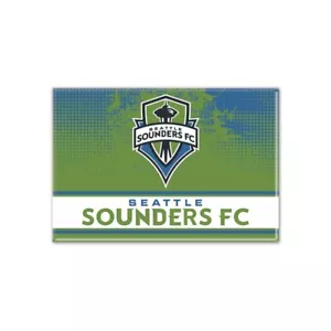 TWO (2) SEATTLE SOUNDERS FC, 2.5" X 3.5" METAL MAGNETS FROM WINCRAFT - Picture 1 of 1